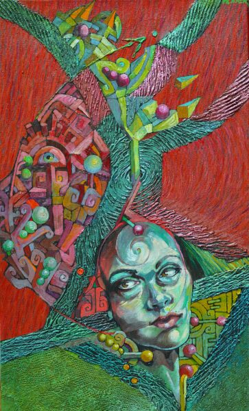Špatné zprávy z krásné hlavy 48 cm x 78 cm